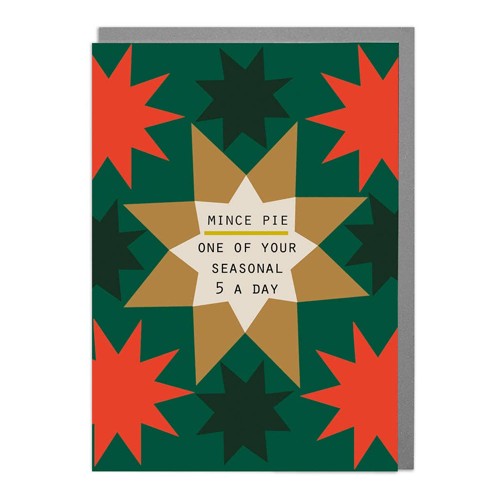 Lola Design Ltd - Wholesale Christmas card - Mince pies - Funny Christmas Card by Lola Design0