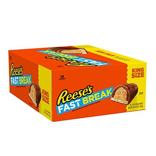 Shop The King - Wholesale Chocolate Bar - Reese's King Fast Break 18 Per Box