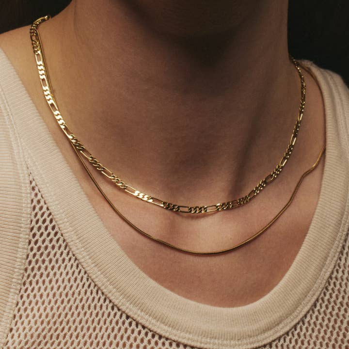 Luv AJ - Wholesale Link & Chain Necklace - Cecilia Chain Necklace- Gold2