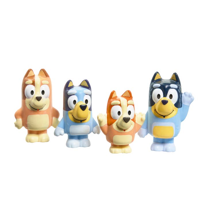 Toomies Bluey Squirter 4-Pack Bath Toy Set for wholesale by TOMY
