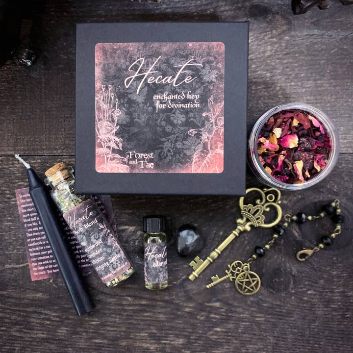of Forest and Fae - Wholesale Meditation Supplies - Hecate Enchanted Key DIY Kit • Witch kit for ritual & spells