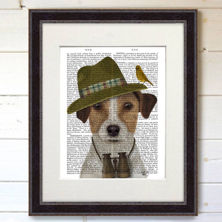 Jack Russell Bird Watcher, Dog Book Print / Art Print for wholesale by FabFunky Ltd