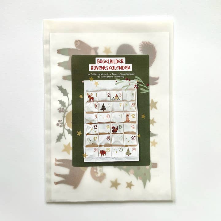 Strykbilder set för adventskalender (siffror+illustrationer) för wholesale av Laura&Lou