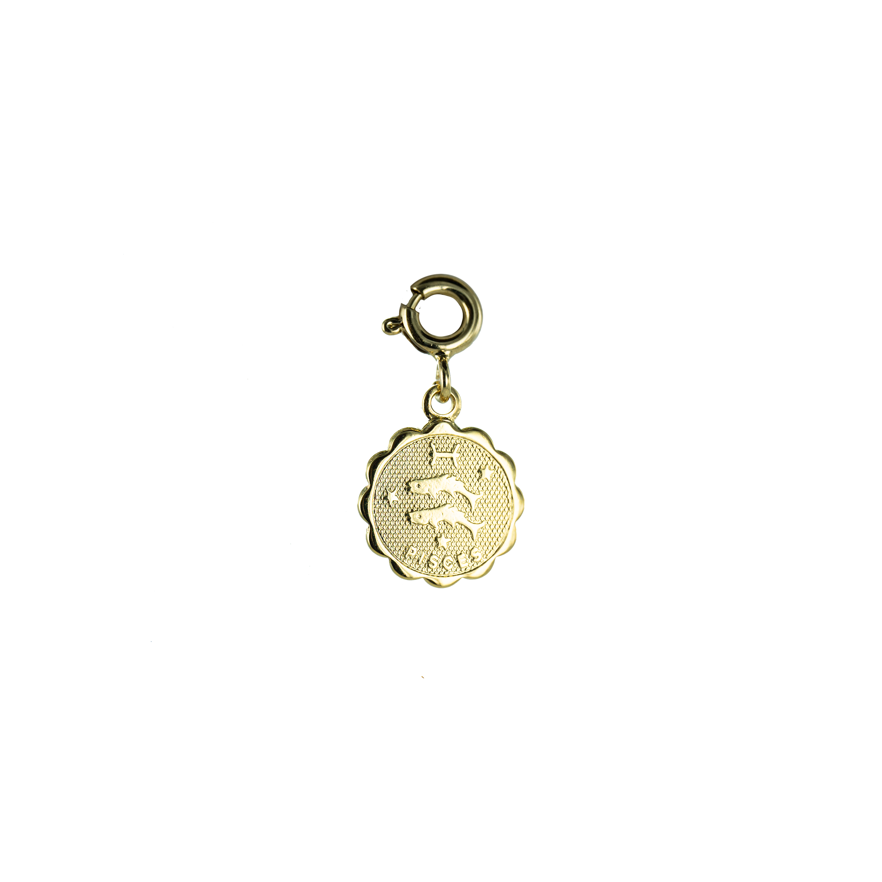 Bijoux Fabrication Française - Wholesale Individual Charm/Pendant - Removable Medal/Charm - 18K Gold - Astrological Sign5