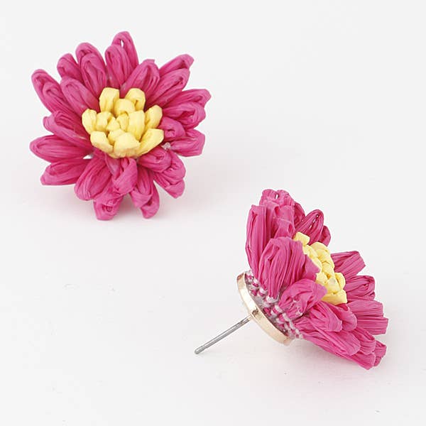 Shop Neighbors – wholesale Solitärörhängen – Två tonade blomma Stud örhängen2