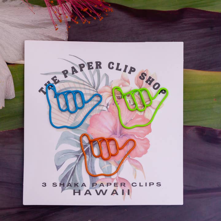 The Paper Clip Shop - Wholesale Paperclip - Hawaiian Shaka Paperclips - Multi-Color1