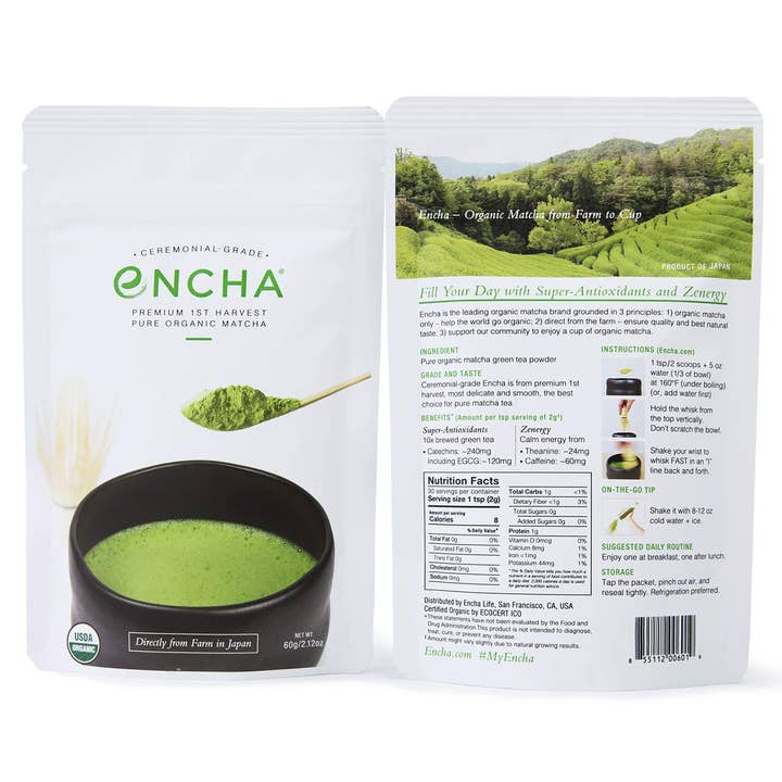 Encha - Wholesale Health/Detox Tea - Ceremonial Organic Matcha 60g1