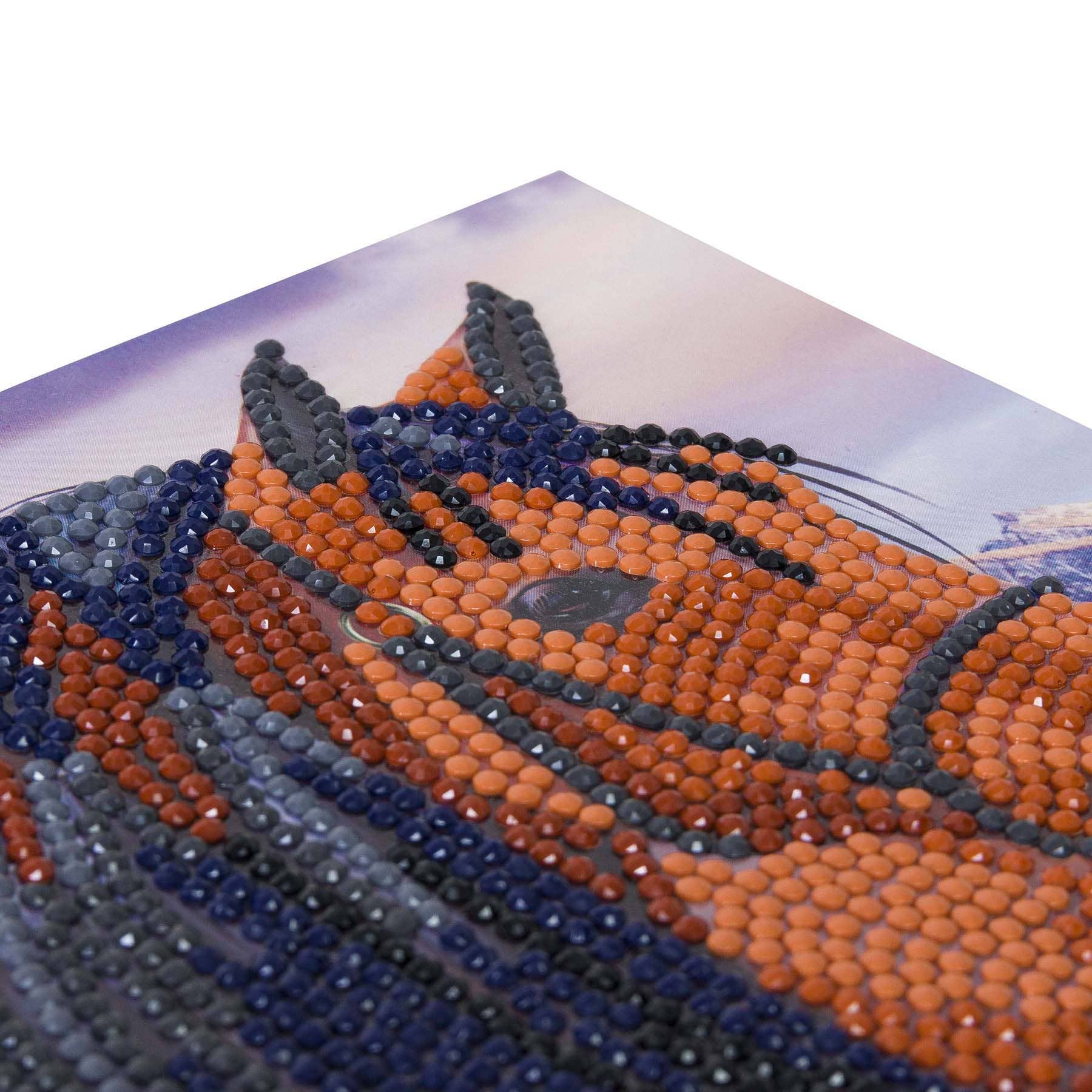 Outset Games and Cobble Hill Puzzles - Wholesale DIY Craft Kit - Crystal Art Card Kit: Horse2