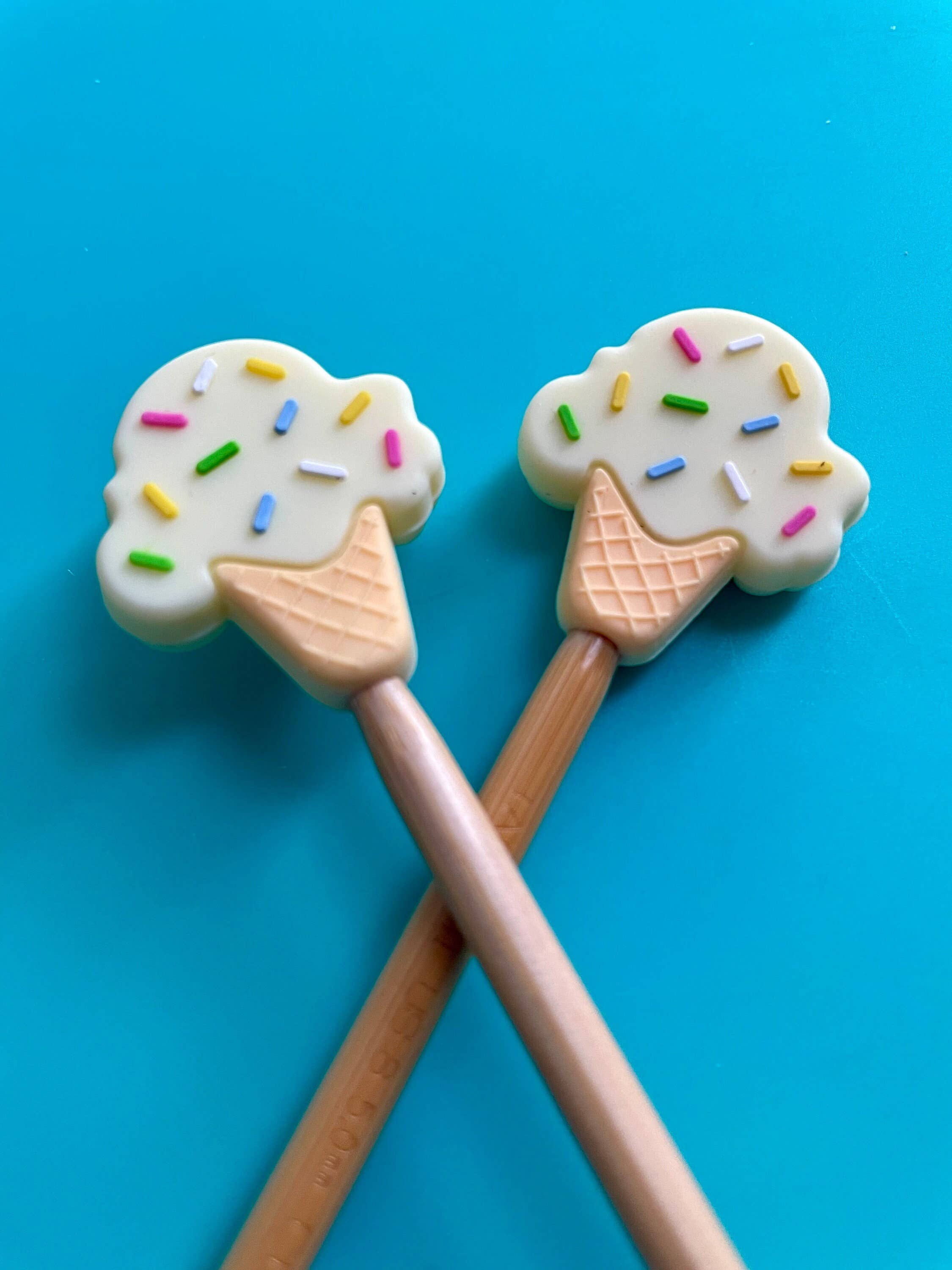 Comma Craft Co - Wholesale Knitting/Crochet Supplies - Kawaii Ice Cream Cone Sprinkles Food Gifts for Knitters0