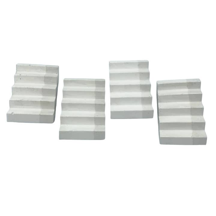 Two-Toned Zig Zag Soap Dish for wholesale by Awkward Auntie