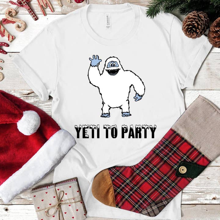 Yeti till fest jultröja för wholesale av Adorb Custom Tees