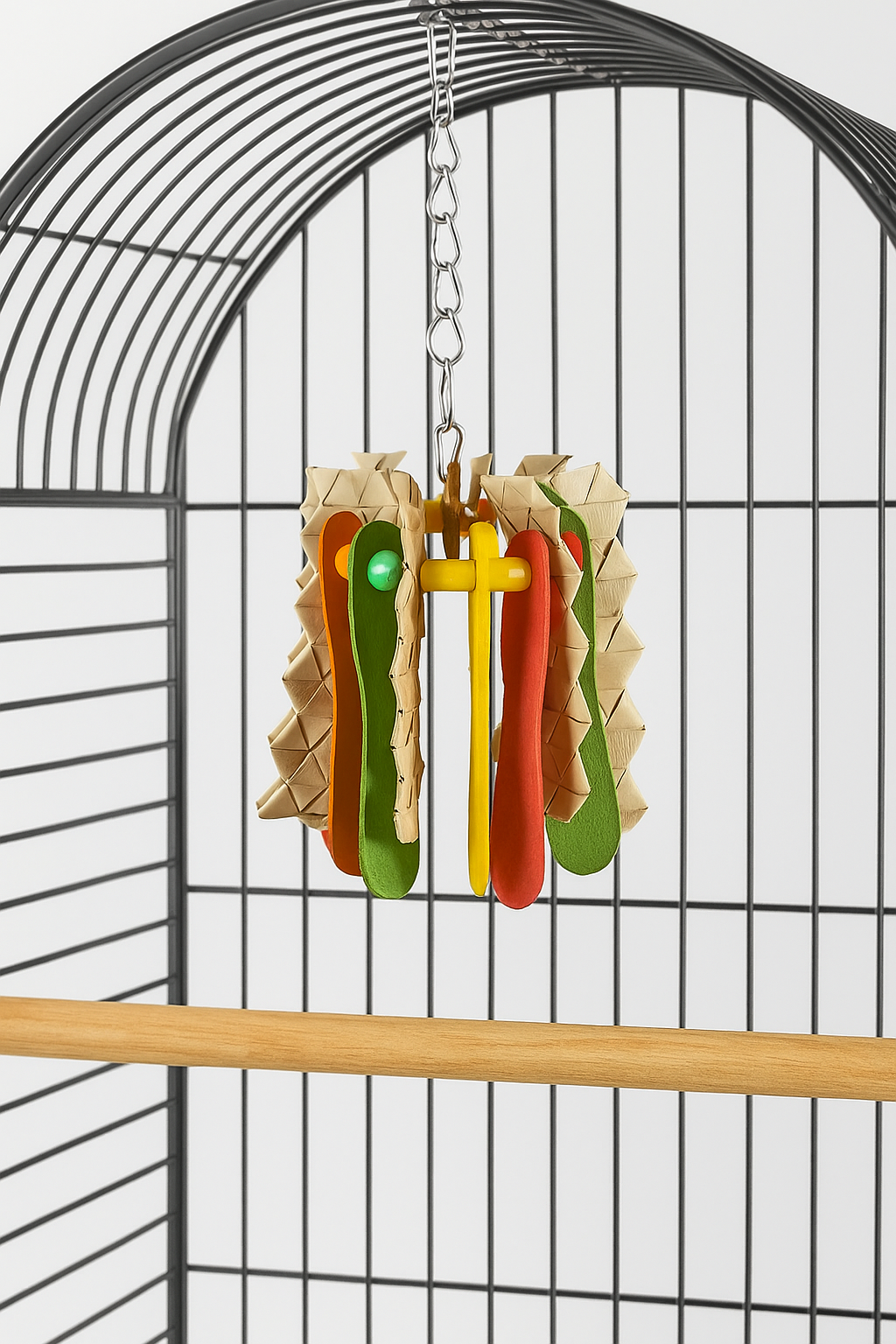 Caitec Inc - Wholesale Bird Swing/Toy - HANGING PALM LEAVES BIRD TOY0