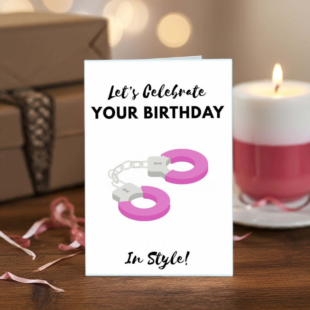 Funny Store – wholesale Födelsedagskort – "Fira med stil!" Kinky födelsedagskort1
