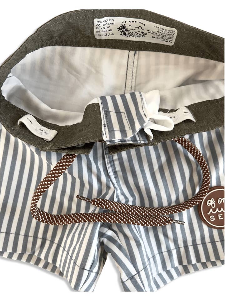 Kid’s Townshort Boardshorts in Pinstripe for wholesale on Faire9