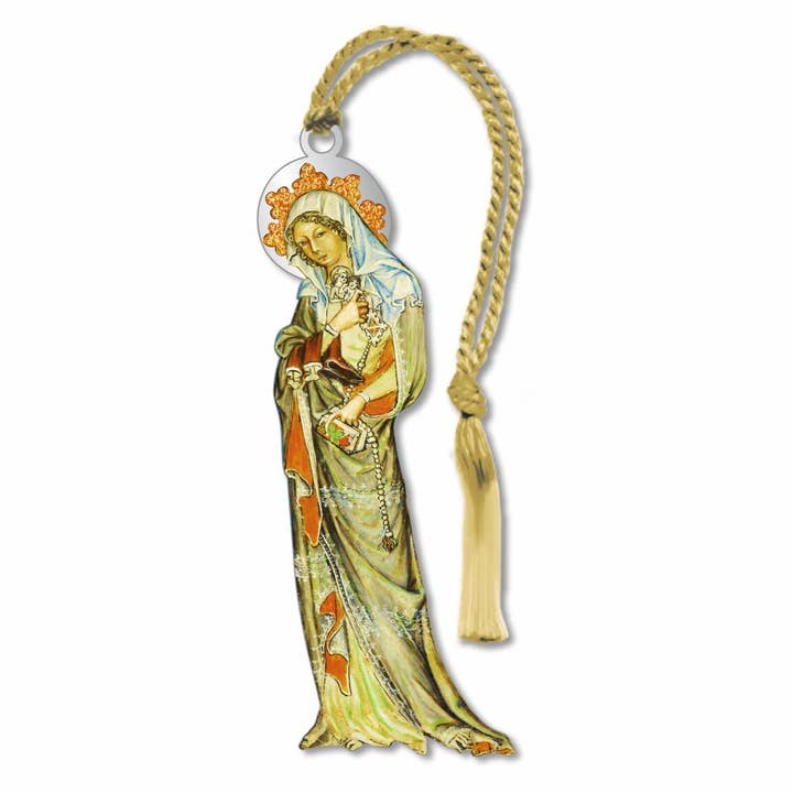 Lady Of Compassion Metal Bookmark, MADE in USA for wholesale by David Howell and Company