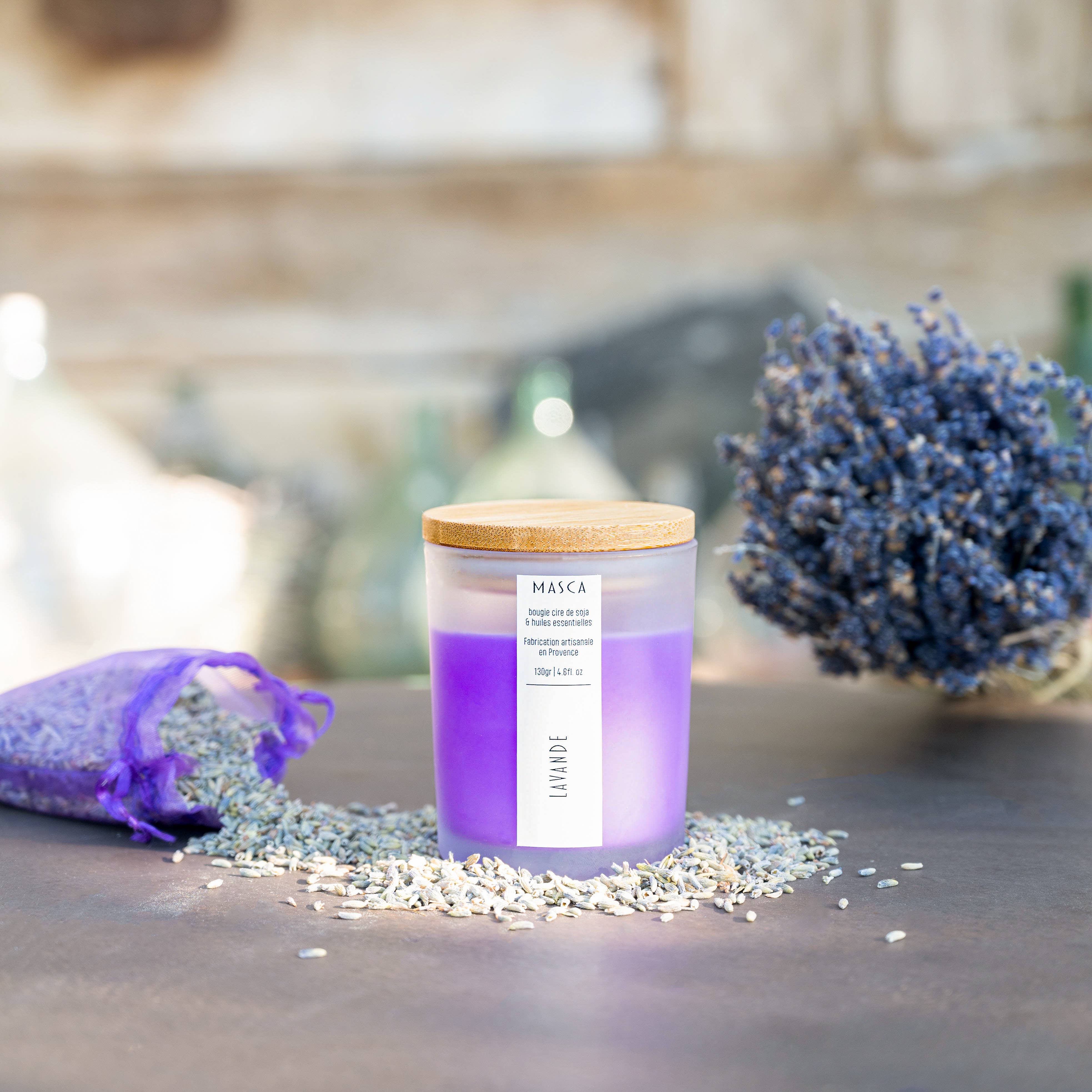 Veyra - Wholesale Jar/Filled Candle - Lavender aromatherapy candle - Masca1