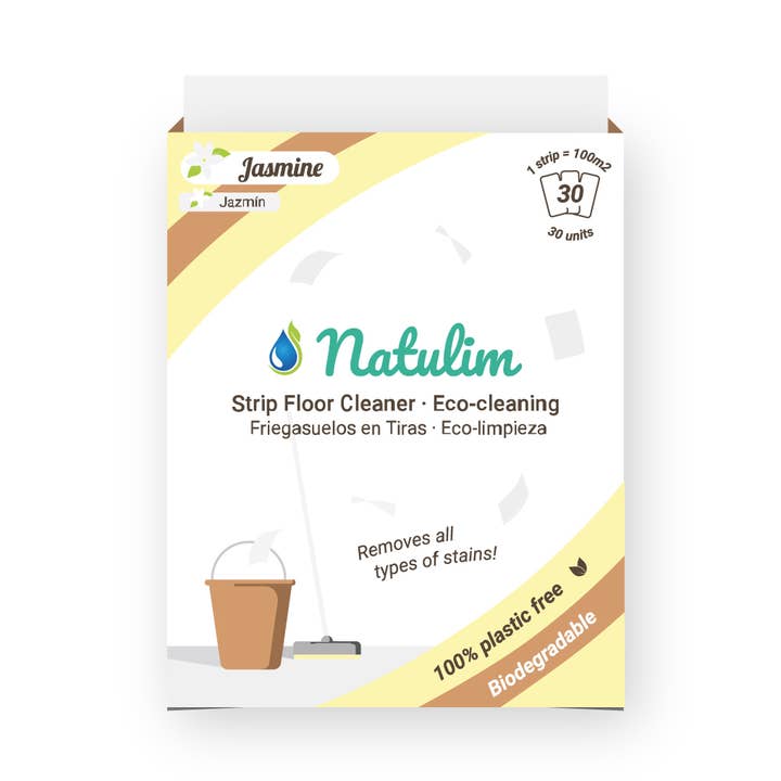 Sábanas ecológicas para limpieza de pisos (30 cargas) - Jasmine para venta al por mayor de Natulim