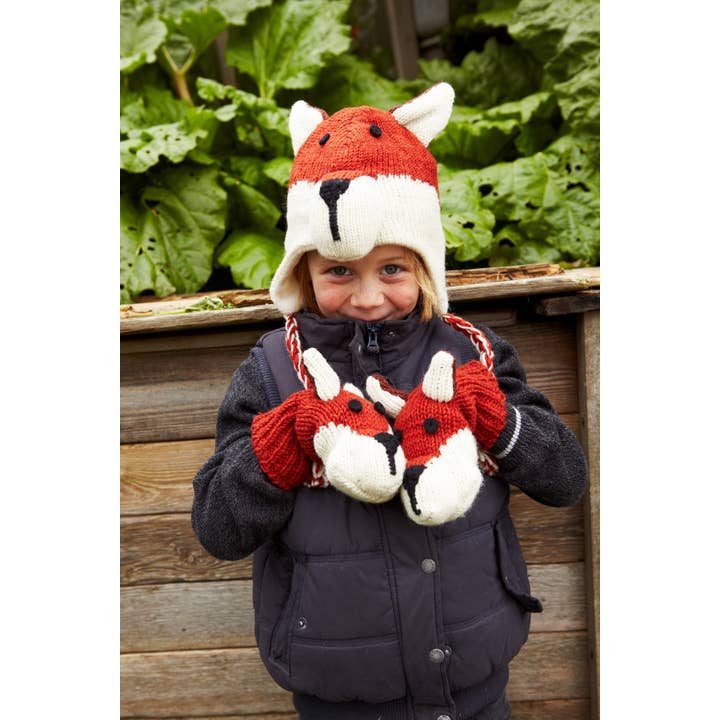 Kids Animal Mittens Fox for wholesale on Faire