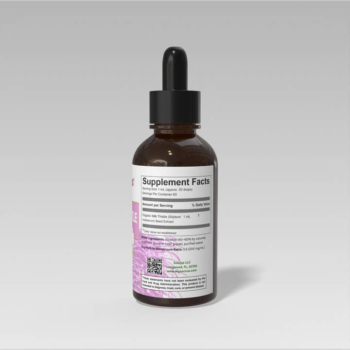 Succus - Wholesale Tincture - Milk Thistle Tincture | Traditional Support | Herbal Extract1