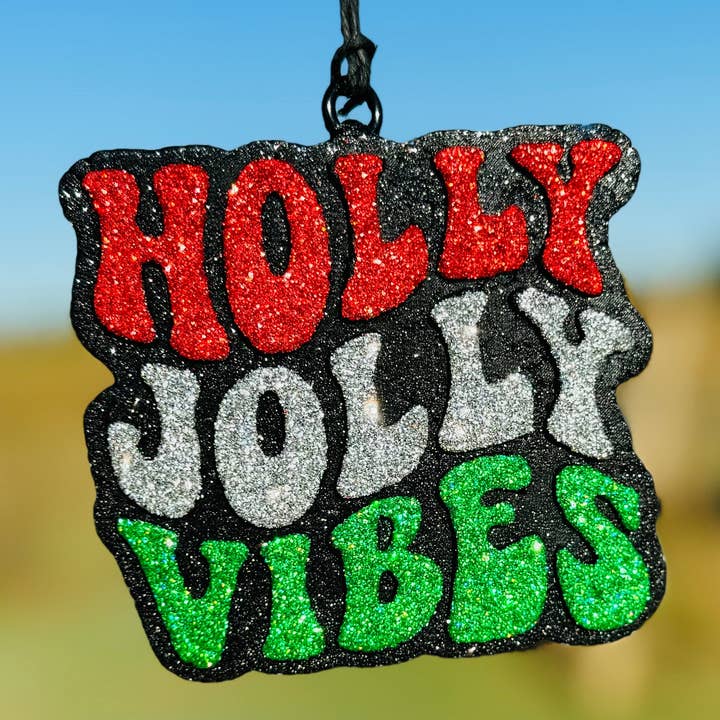 Holly Jolly Vibes Car Freshie/ Car Scent/ Christmas for wholesale by Scent Story Freshies
