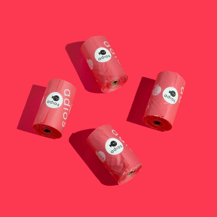 Adios Plastic - Wholesale Pet Poop Bag - Adios Compostable Poo Bags - Loose roll (15 bags)3