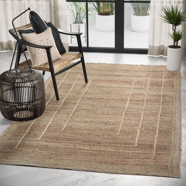 Abani Rugs - Wholesale Area Rug - Abani Jute JUT120A Natural Fiber Natural Area Rug1