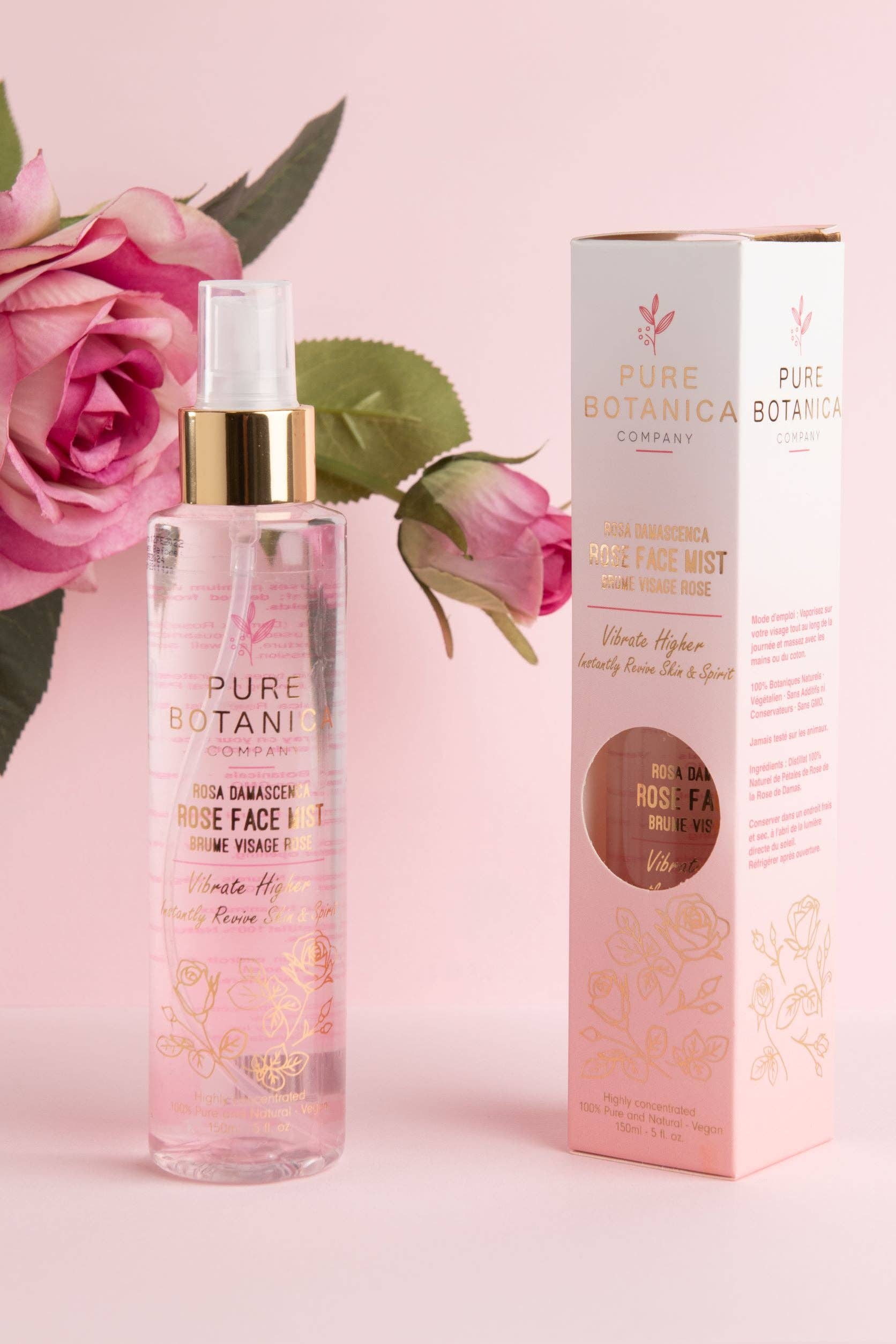 Pure Botanica Company - Wholesale Face en body mist/water - Biologische premium gezichtsmist met 100% rozen1