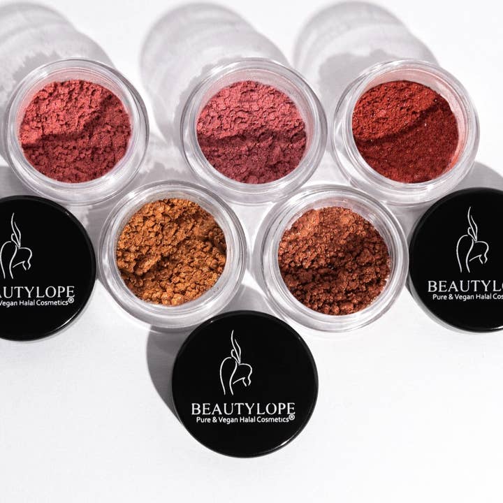 BEAUTYLOPE Pure & Vegan Halal Cosmetics - Wholesale Blush - Vegan Mineral Blush, Halal Mineral Blush Sample Set1
