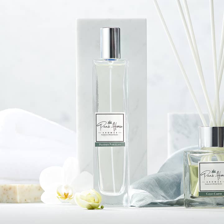 Blue Linen Room Spray for wholesale by Peak House Aromas