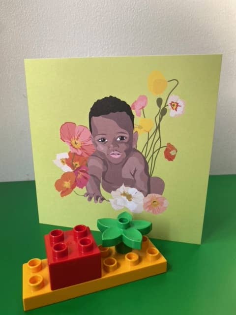 Blumenbaby | Geburtstag | Babyparty | Taufe | für den Großhandel von LAURA NILES DESIGN