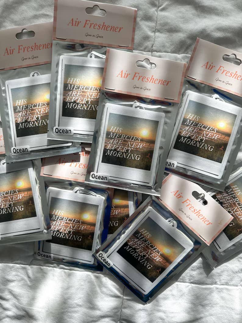 Grow in Grace – wholesale Luftfräschare – Hans barmhärtighet är ny varje dag, billuftfräschare4