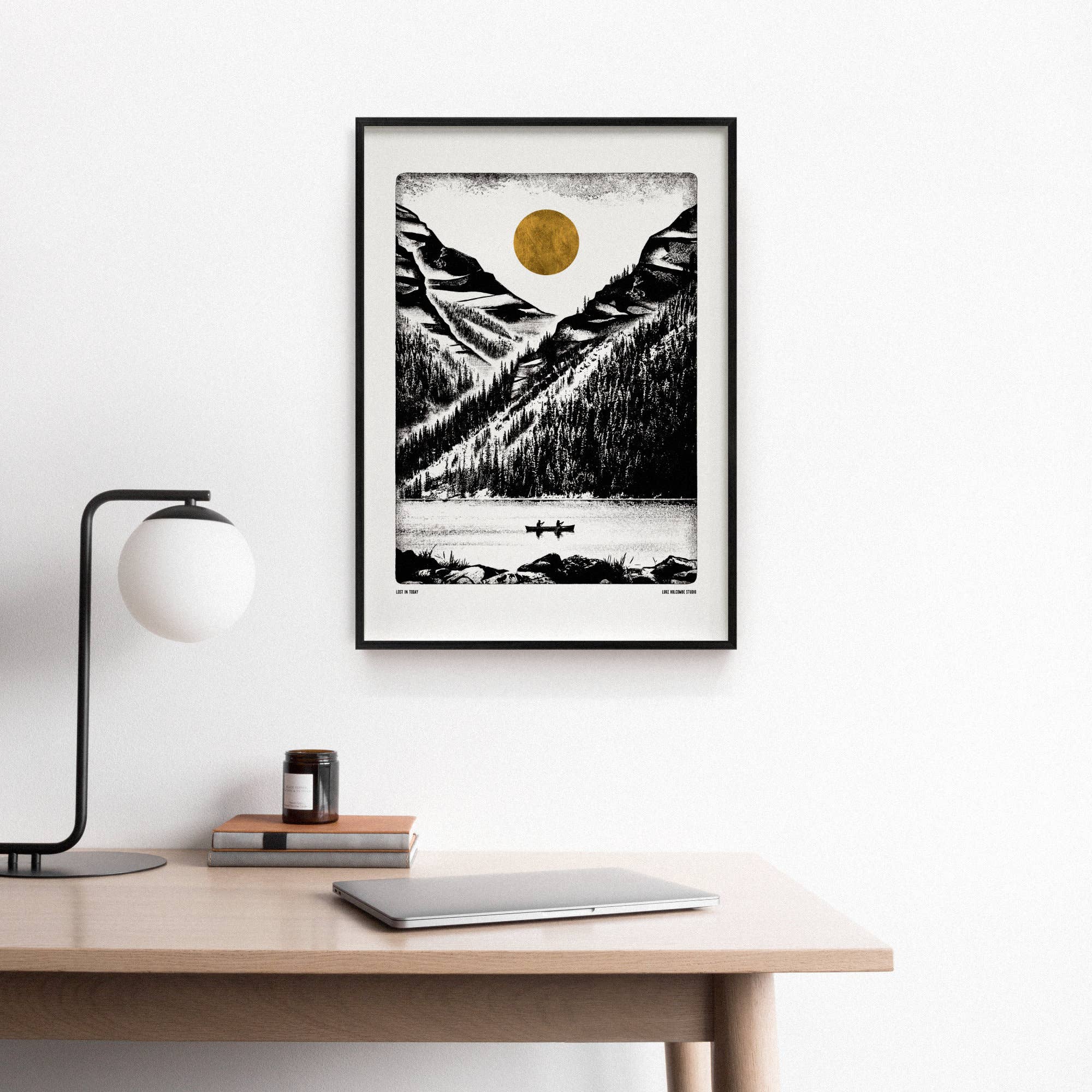Luke Holcombe Studio – wholesale Art print – Lost in Today, Digital Print (A4, A3) Lake Great Outdoors1