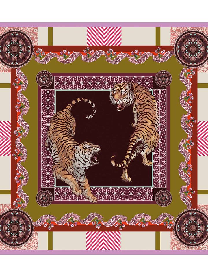 Tørklæde Tigers Pink for engroshandel hos Artorial