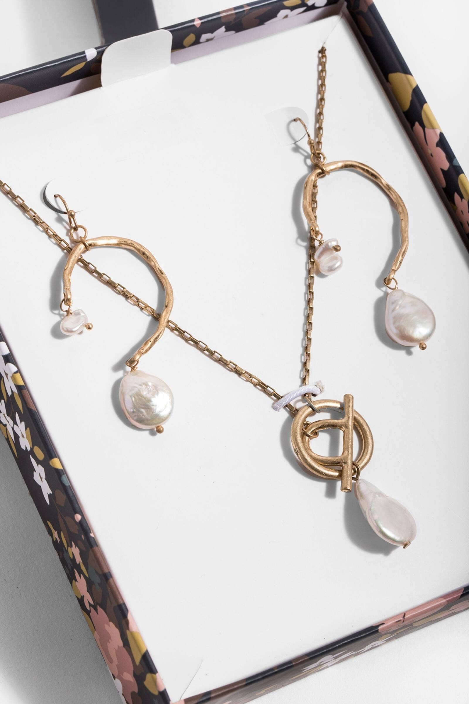 SAACHI - Venta al por mayor Juegos de joyas - Caja de regalo para collares y pendientes de perlas