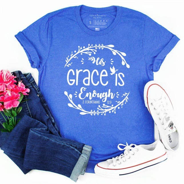 His Grace Graphic Tee Shirt for wholesale by Corinthian's Corner