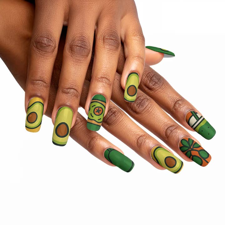 FYNE BODY - Wholesale Press-on/fake nails - Avocado Vibe Blast Avocado Press-On Nails78