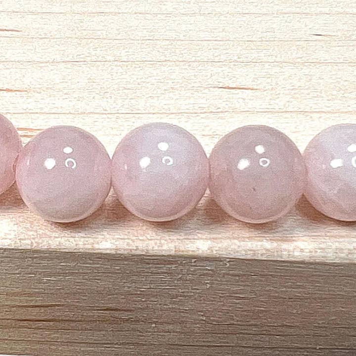 One Zero Eight – Großhandel Perlenarmband – 8 mm Rosenquarz-Mala-Armband