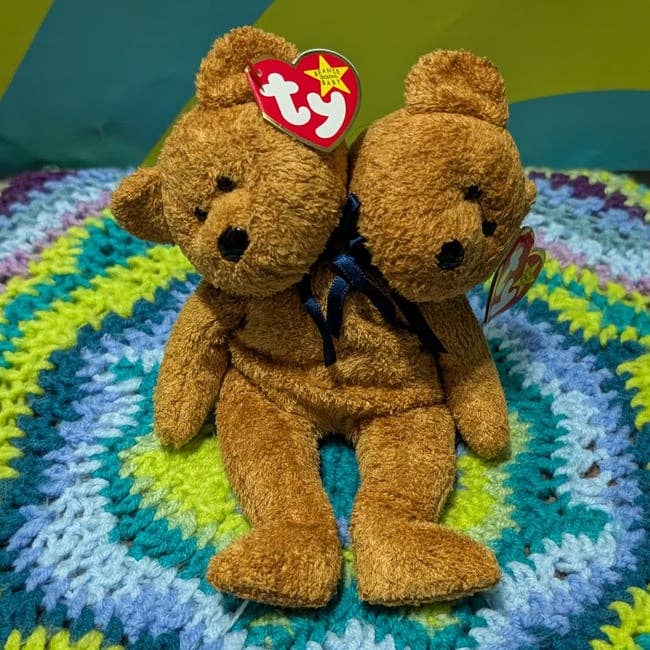 SpillProofLiquid - Wholesale Stuffed/Plush Toy - Kids & Baby - Handmade TY 2 Headed Polycephaly Beanie Baby Bears - Asstd11