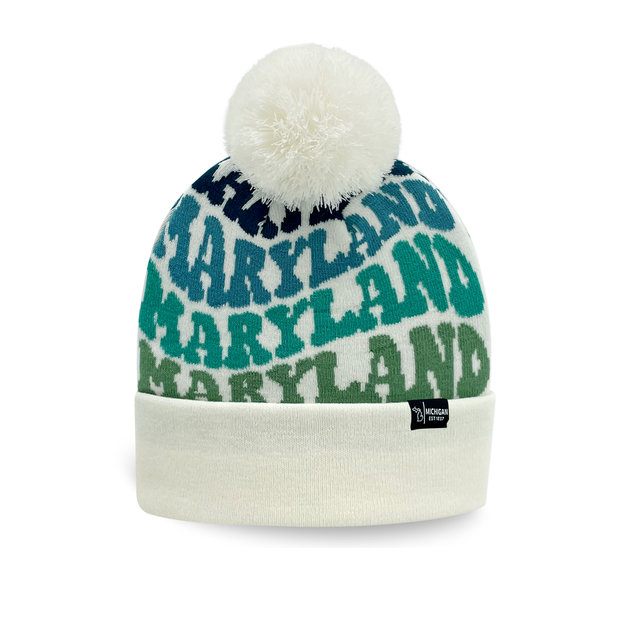 Northern Icons Creations INC - Wholesale Beanie - Unisex - MARYLAND Colorful Knit Pom Pom Beanie - Warm Retro Winter Hat1