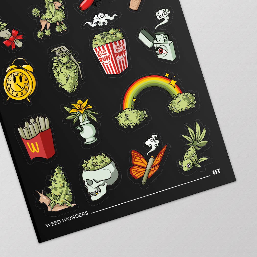 Useless Treasures - Wholesale Sticker - Weed Wonders |  Stickers Sheet1