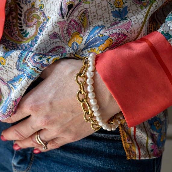 OE! - Wholesale Beaded Bracelet - PEARLS - BRACELET WITH FRESHWATER PEARLS5