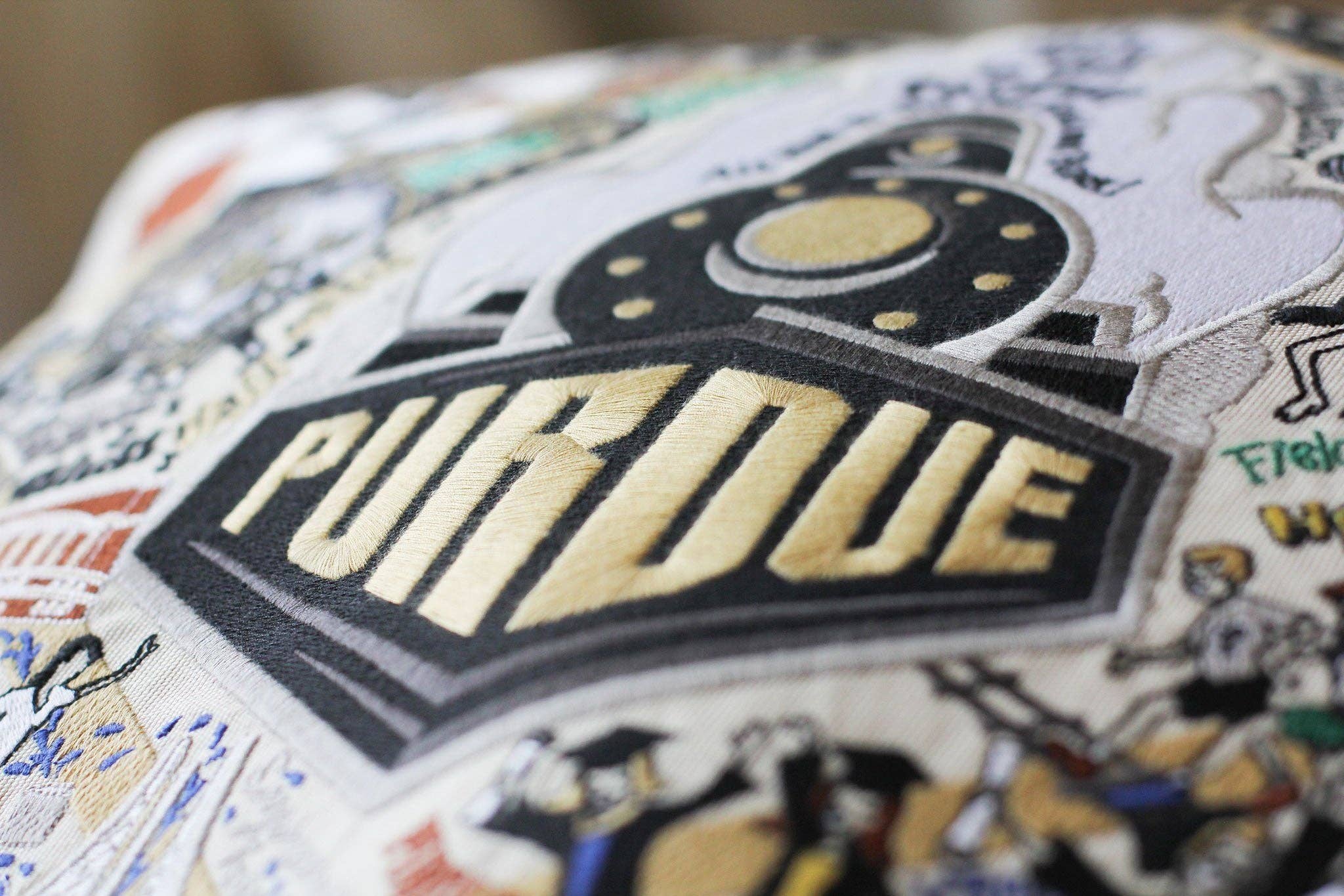 catstudio - Wholesale Throw/Decorative Pillow - Purdue University Collegiate Embroidered Pillow2
