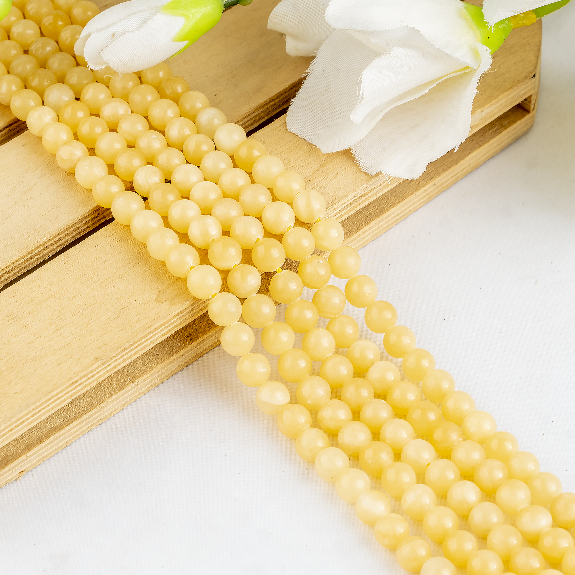 Soothing Crystals Beads - Wholesale Beads - Crystal Beads | Honey Calcite | Gemstone Healing Beads
4