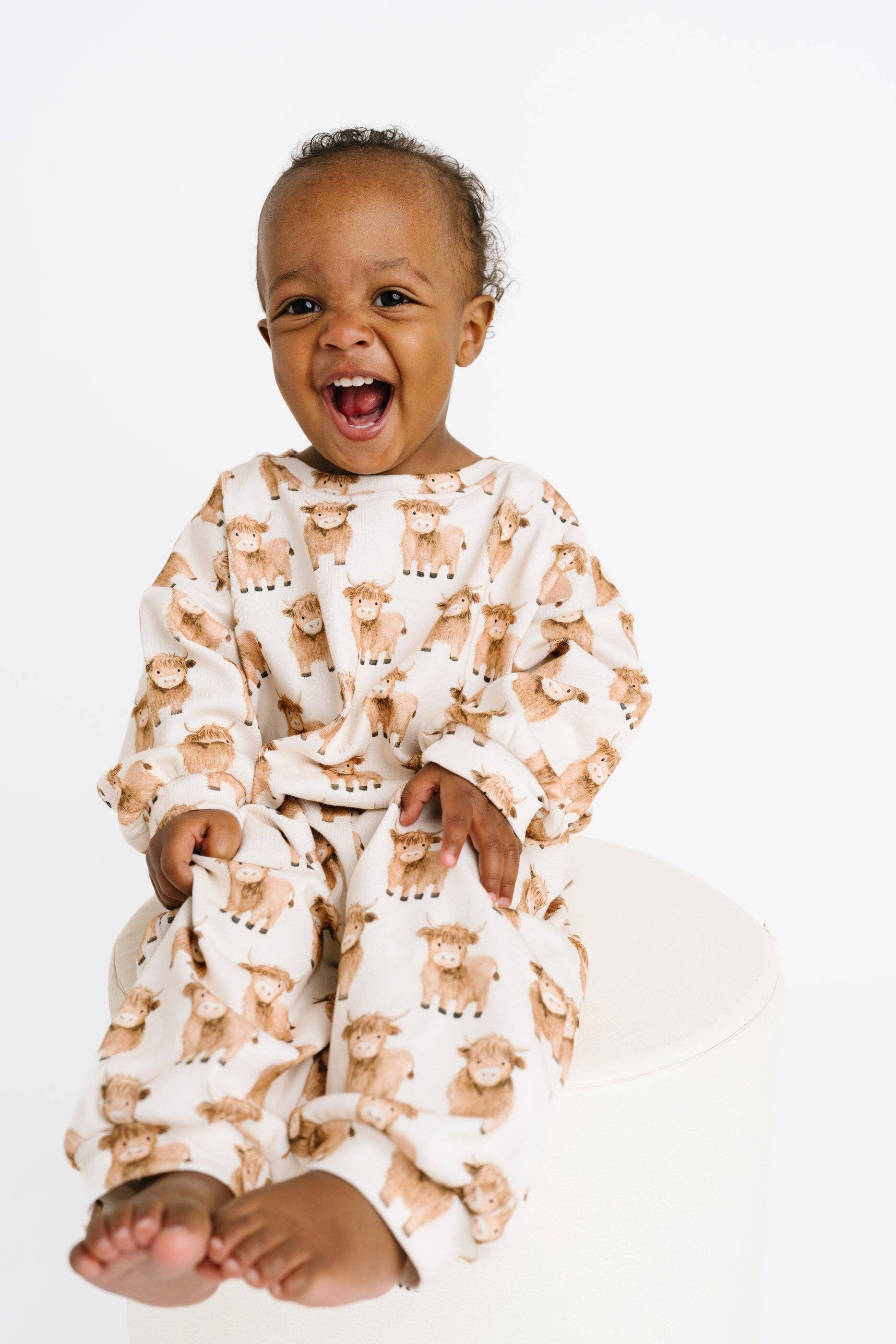 Little One Shop - Wholesale Top & Pant Set - Baby - Mini Highland Sweatsuit8