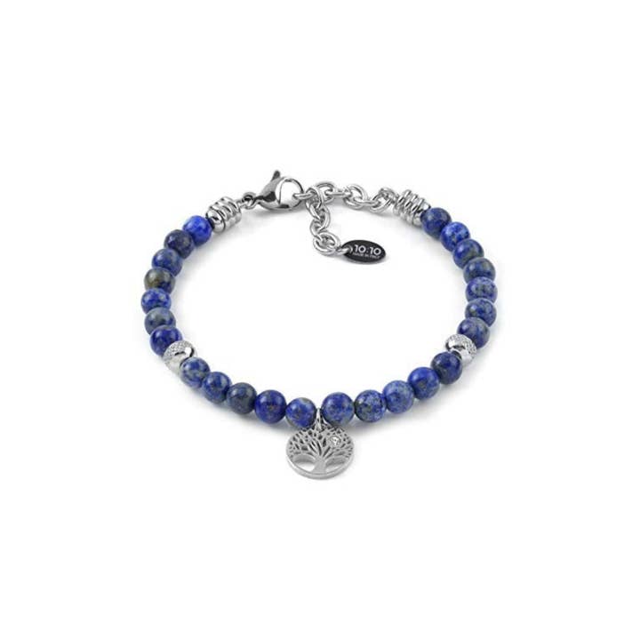 Pulseira com árvore da vida e lápis-lazúli por atacado de 10:10 Gioielli - Omnicut srl