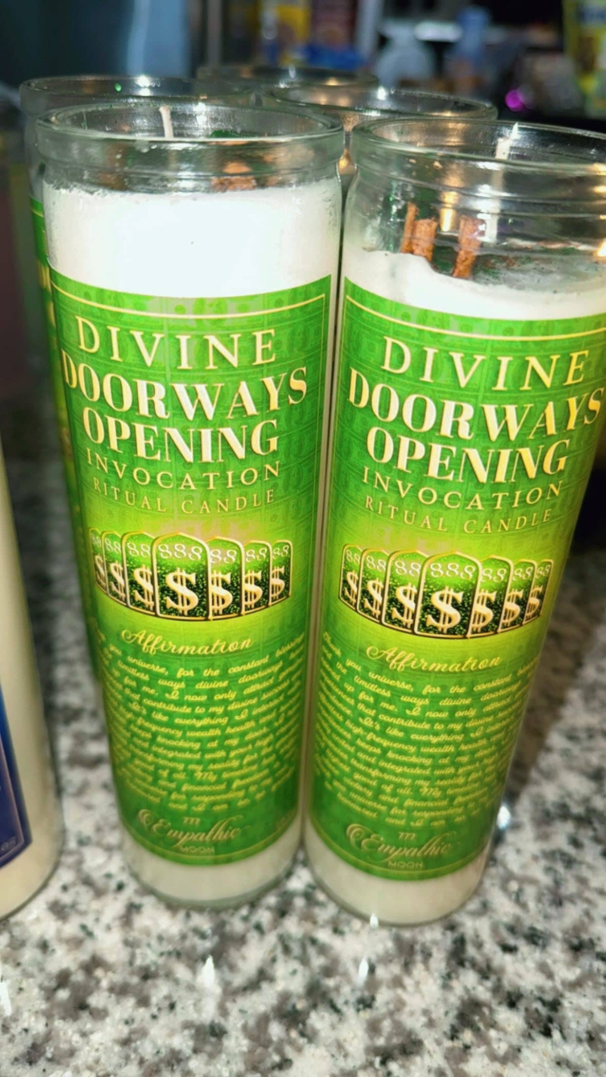 Empathic Moon 777 - Wholesale Votive Candle - Divine Doorways Opening Ritual Candle | Manifest Money4
