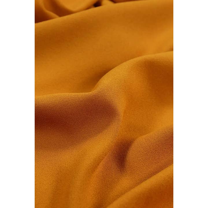 Eglantine et Zoé – wholesale Tygrulle – Gul Curry Viskos Crepe Tyg1