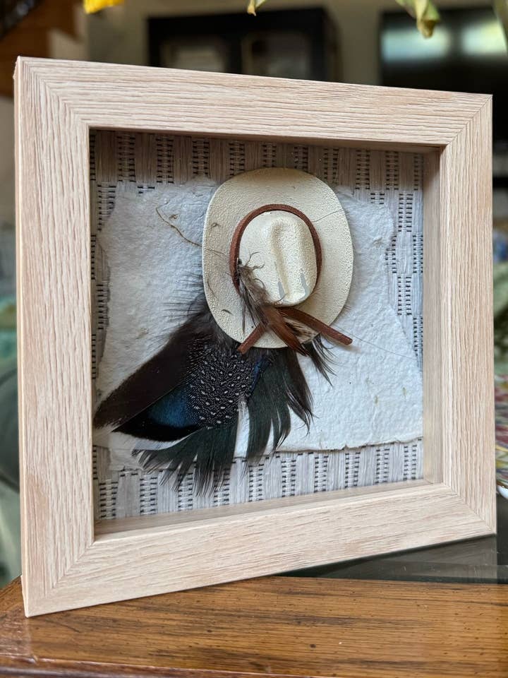 Augustus Framed Hat for wholesale by Susie Stokes Gibson Art & Design