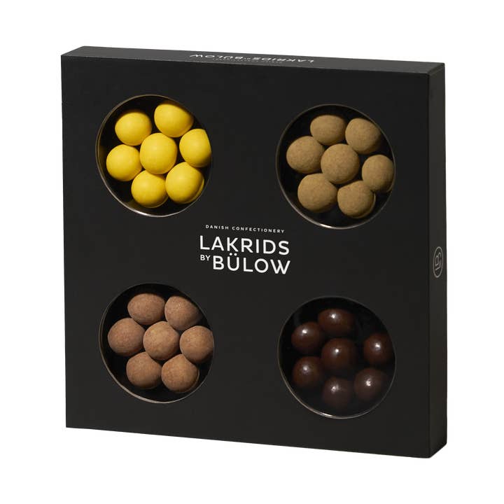 Small Black Selection Box - 4 Flavors for wholesale by Lakrids by Bülow