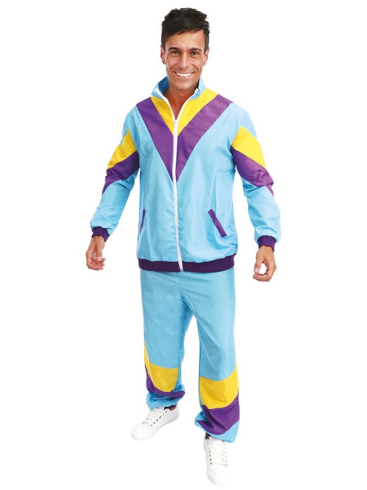 Costume survêtement années 80 - homme - bleu - XXL pour la vente par P'tit Clown